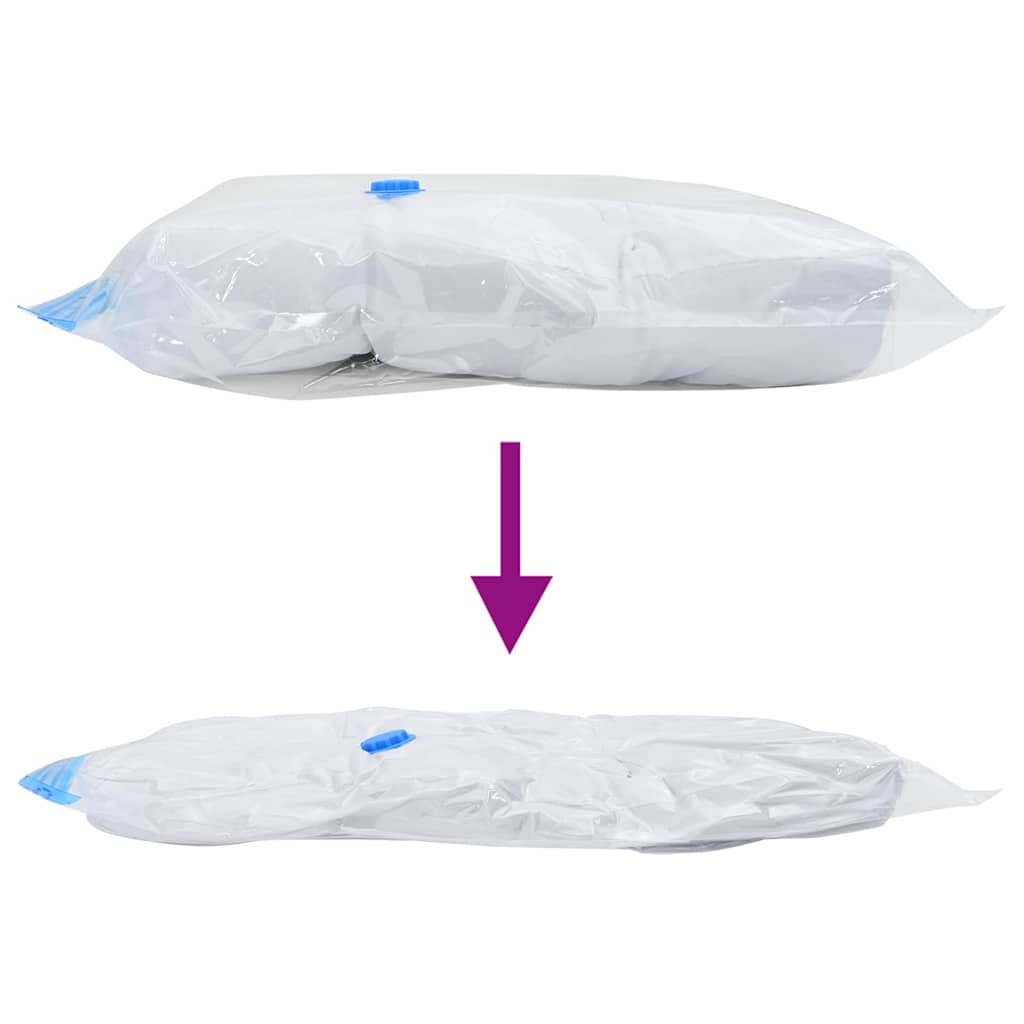 Aufbewahrungstaschen 5 pcs Transparent und Blau 70 x 50 cm