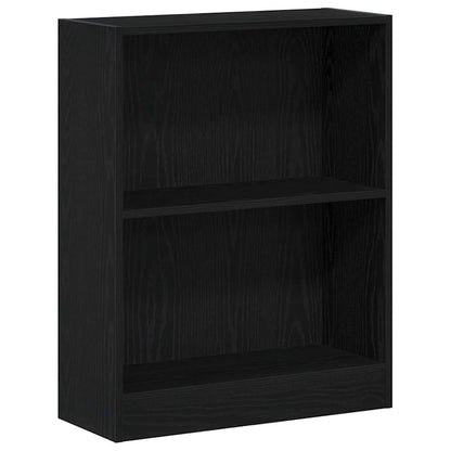 Bücherregal Schwarz Eichen-Optik 60 x 24 x 76 cm Holzwerkstoff