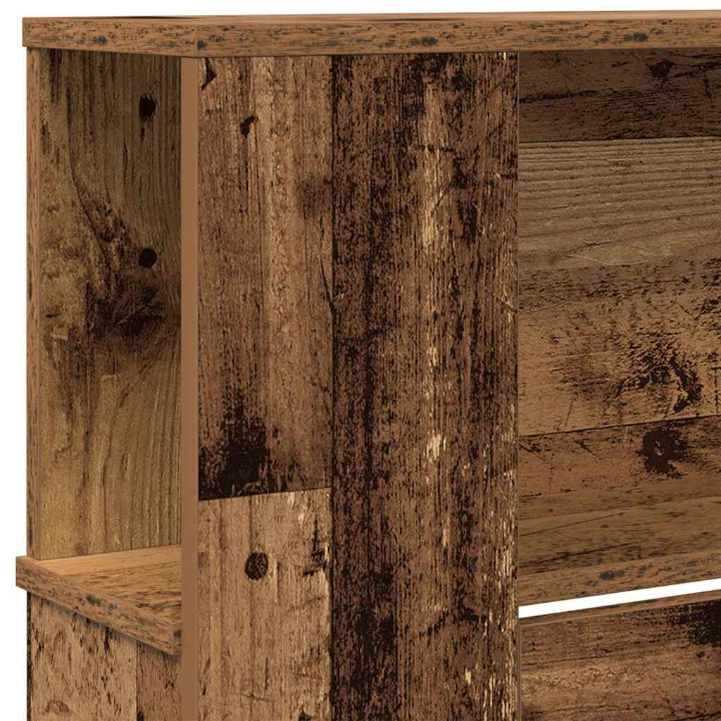 vidaXL Kopfteil Schrank Altholz 220 x 18,5 x 102,5 cm Holzwerkstoff