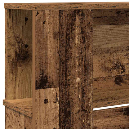vidaXL Kopfteil Schrank Altholz 220 x 18,5 x 102,5 cm Holzwerkstoff