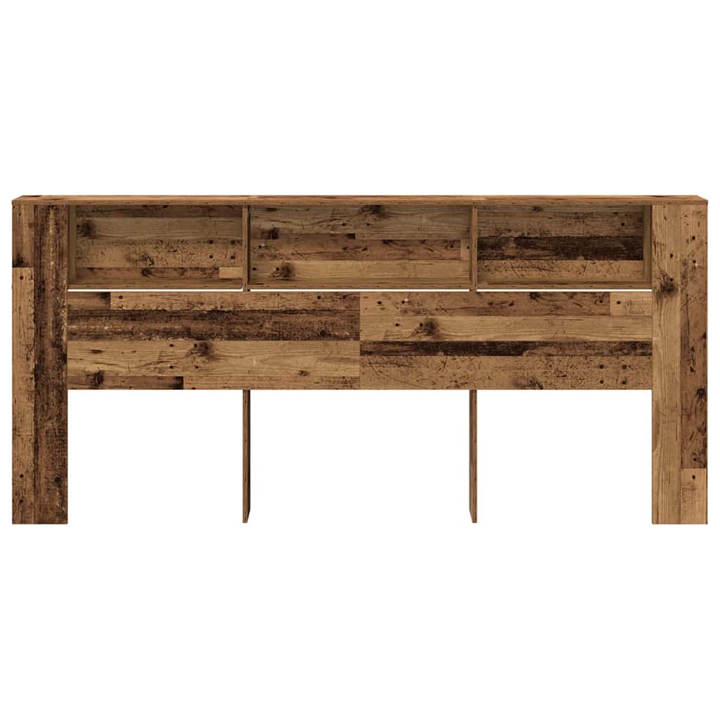 vidaXL Kopfteil Schrank Altholz 220 x 18,5 x 102,5 cm Holzwerkstoff