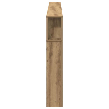vidaXL Kopfteil Schrank mit Regal Artisan-Eiche 220 x 18,5 x 102,5 cm