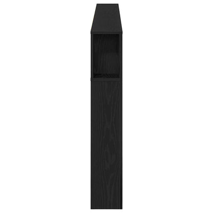 vidaXL Kopfteil Schrank Schwarz Eichen-Optik 220 x 18,5 x 102,5 cm