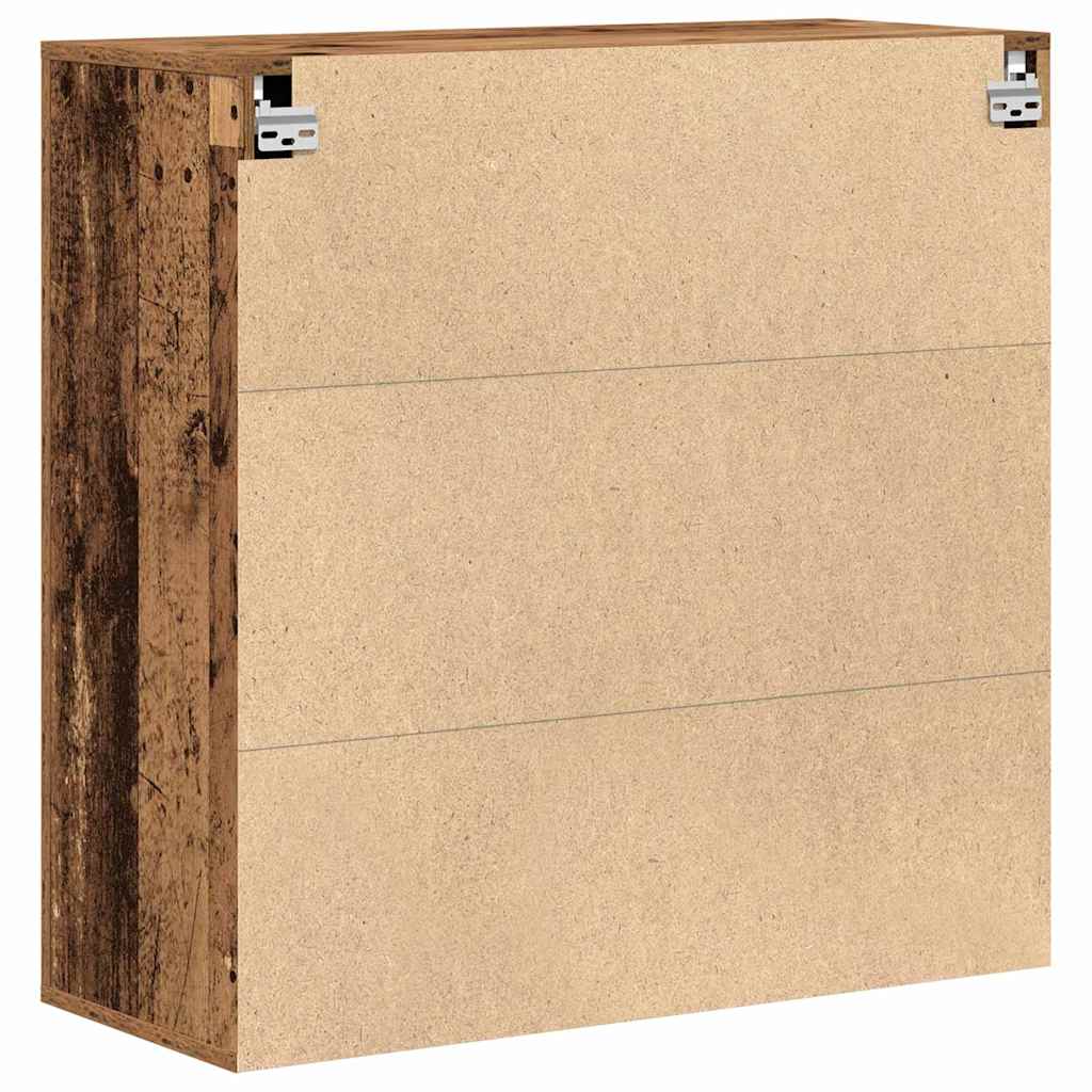 vidaXL Wandschrank mit Regal Altholz 80 x 33 x 80 cm Holzwerkstoff