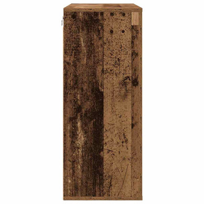vidaXL Wandschrank mit Regal Altholz 80 x 33 x 80 cm Holzwerkstoff
