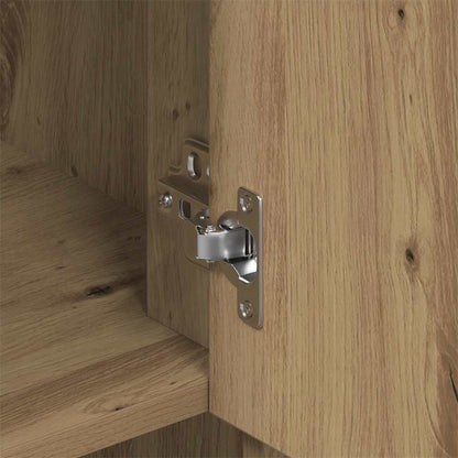 vidaXL Wandschrank mit Tür Artisan-Eiche 80 x 33 x 80 cm Holzwerkstoff