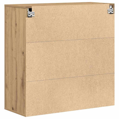 vidaXL Wandschrank mit Tür Artisan-Eiche 80 x 33 x 80 cm Holzwerkstoff