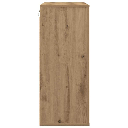 vidaXL Wandschrank mit Tür Artisan-Eiche 80 x 33 x 80 cm Holzwerkstoff