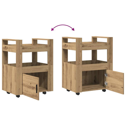 Küchentrolley Artisan-Eiche 60 x 45 x 80 cm Holzwerkstoff