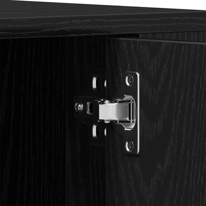 TV-Schränk Schwarz Eichen-Optik 100 x 35 x 40 cm Holzwerkstoff