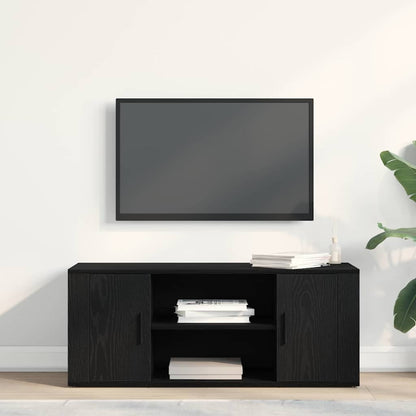 TV-Schränk Schwarz Eichen-Optik 100 x 35 x 40 cm Holzwerkstoff