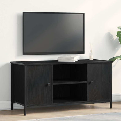vidaXL TV-Schränk Schwarz Eichen-Optik 100 x 40 x 50 cm Holzwerkstoff