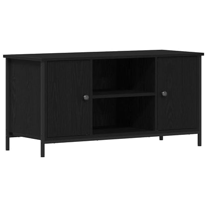 vidaXL TV-Schränk Schwarz Eichen-Optik 100 x 40 x 50 cm Holzwerkstoff
