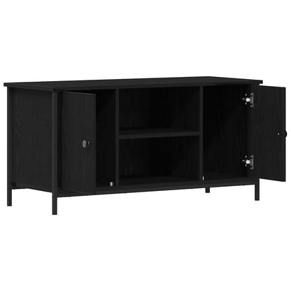 vidaXL TV-Schränk Schwarz Eichen-Optik 100 x 40 x 50 cm Holzwerkstoff