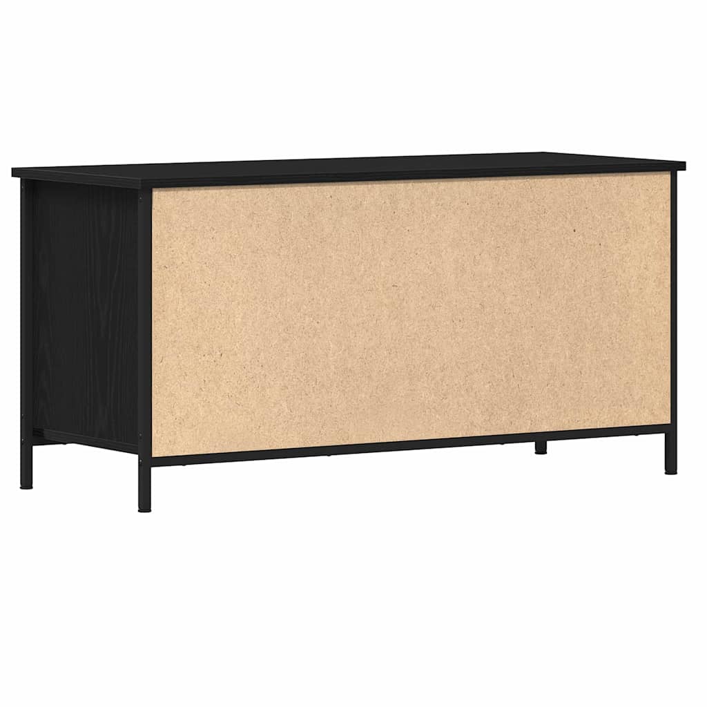 vidaXL TV-Schränk Schwarz Eichen-Optik 100 x 40 x 50 cm Holzwerkstoff