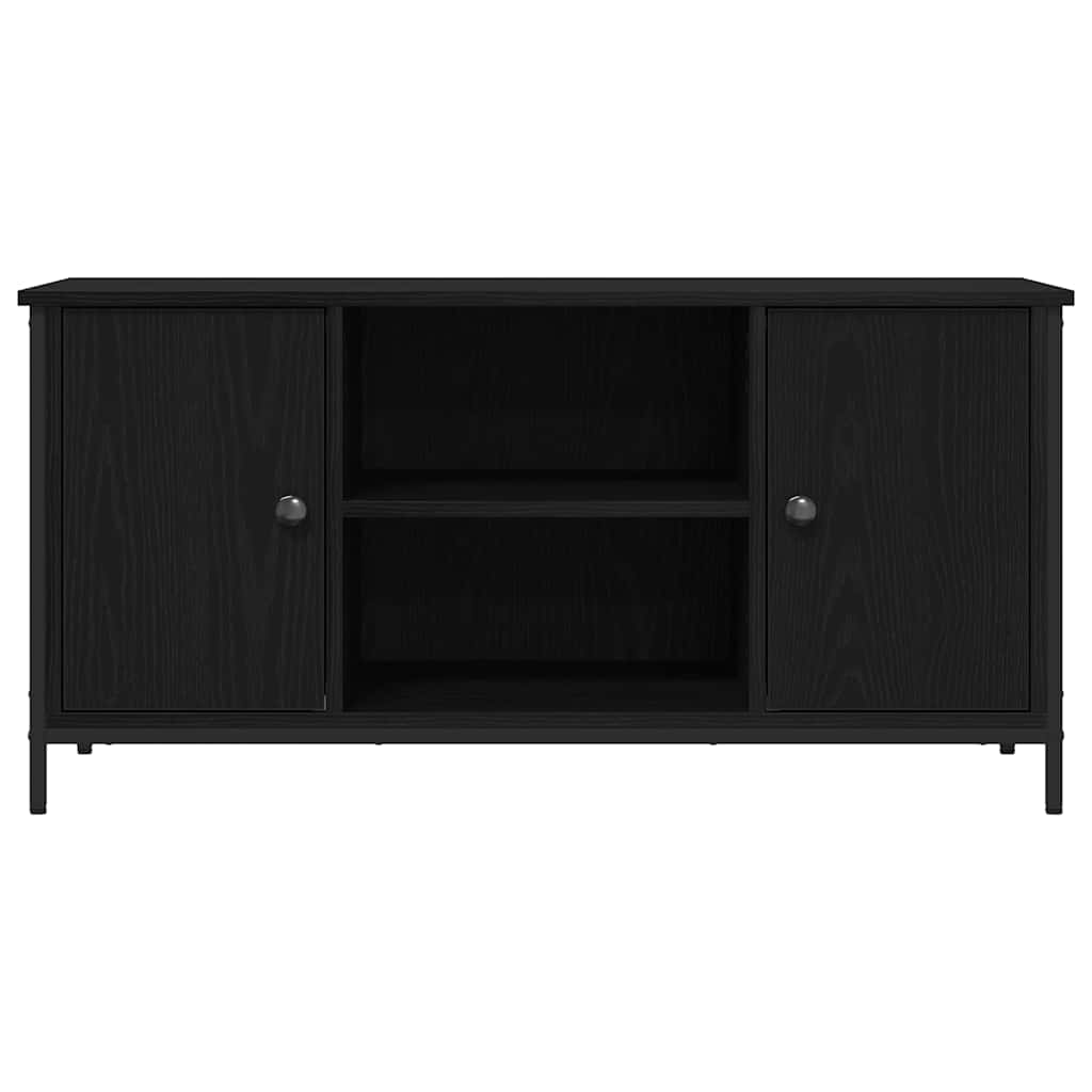 vidaXL TV-Schränk Schwarz Eichen-Optik 100 x 40 x 50 cm Holzwerkstoff