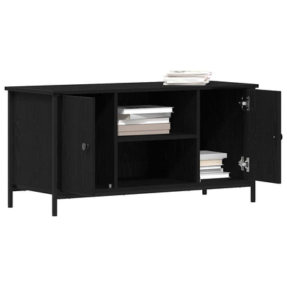 vidaXL TV-Schränk Schwarz Eichen-Optik 100 x 40 x 50 cm Holzwerkstoff