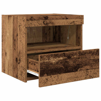 vidaXL Nachttisch mit Schubladen Altholz 50 x 40 x 45 cm Holzwerkstoff