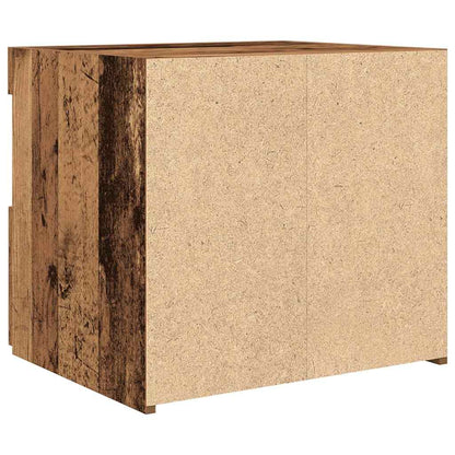 vidaXL Nachttisch mit Schubladen Altholz 50 x 40 x 45 cm Holzwerkstoff
