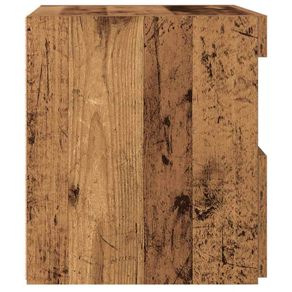 vidaXL Nachttisch mit Schubladen Altholz 50 x 40 x 45 cm Holzwerkstoff
