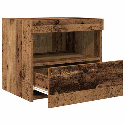 Nachttisch 2 pcs Altholz 50 x 40 x 45 cm Holzwerkstoff