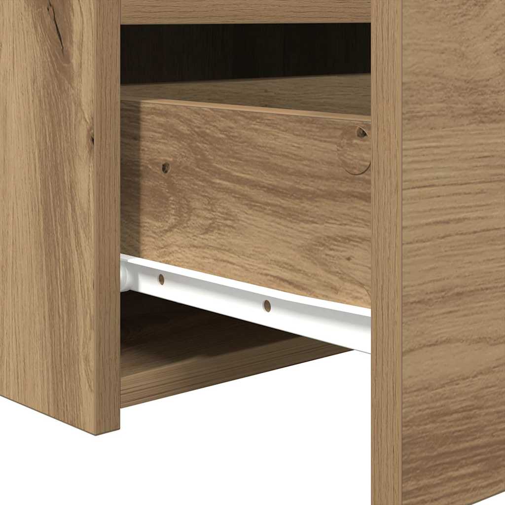 vidaXL Nachttisch 2 pcs Artisan-Eiche 50 x 40 x 45 cm Holzwerkstoff