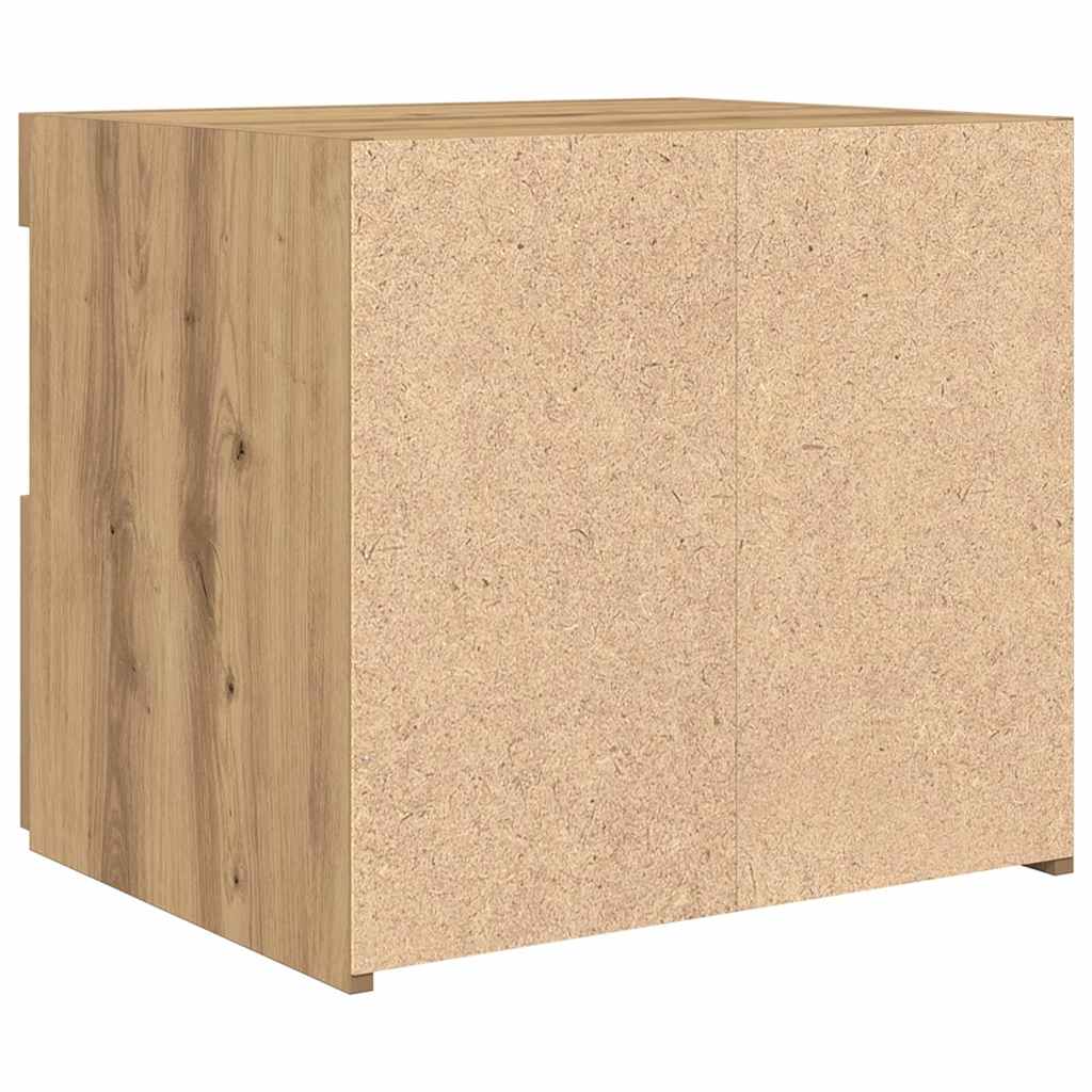 vidaXL Nachttisch 2 pcs Artisan-Eiche 50 x 40 x 45 cm Holzwerkstoff