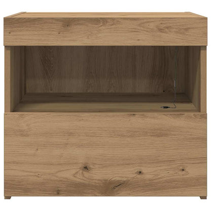 vidaXL Nachttisch 2 pcs Artisan-Eiche 50 x 40 x 45 cm Holzwerkstoff