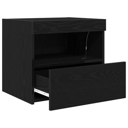 vidaXL Nachttisch Schwarz Eichen-Optik 50 x 40 x 45 cm Holzwerkstoff
