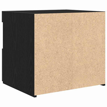 vidaXL Nachttisch Schwarz Eichen-Optik 50 x 40 x 45 cm Holzwerkstoff