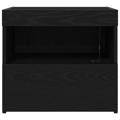vidaXL Nachttisch Schwarz Eichen-Optik 50 x 40 x 45 cm Holzwerkstoff