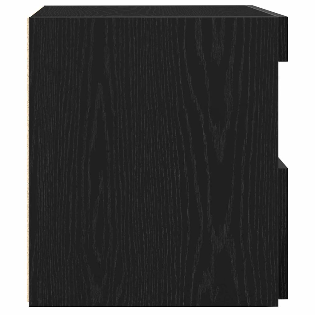 vidaXL Nachttisch 2 pcs Schwarz Eichen-Optik 50 x 40 x 45 cm