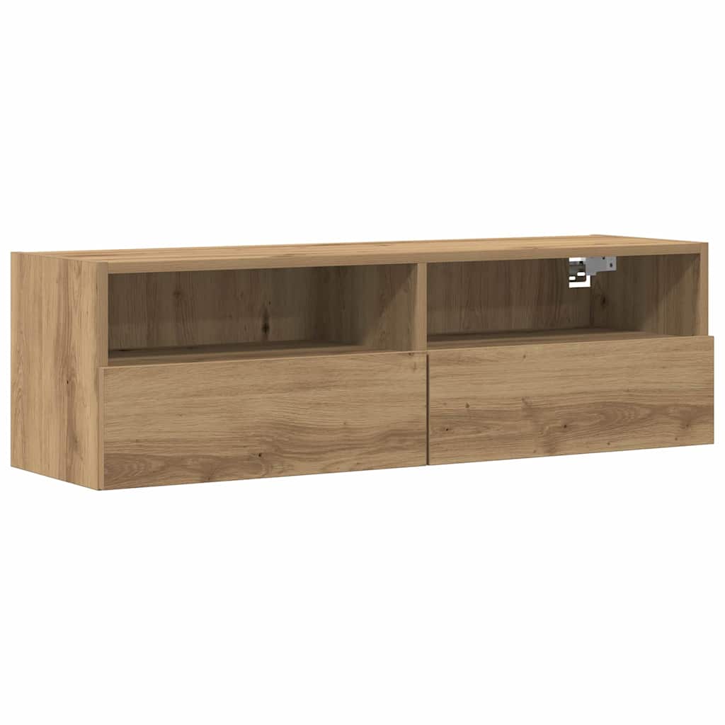TV-Wandschrank 2 pcs Artisan-Eiche 100 x 30 x 30 cm