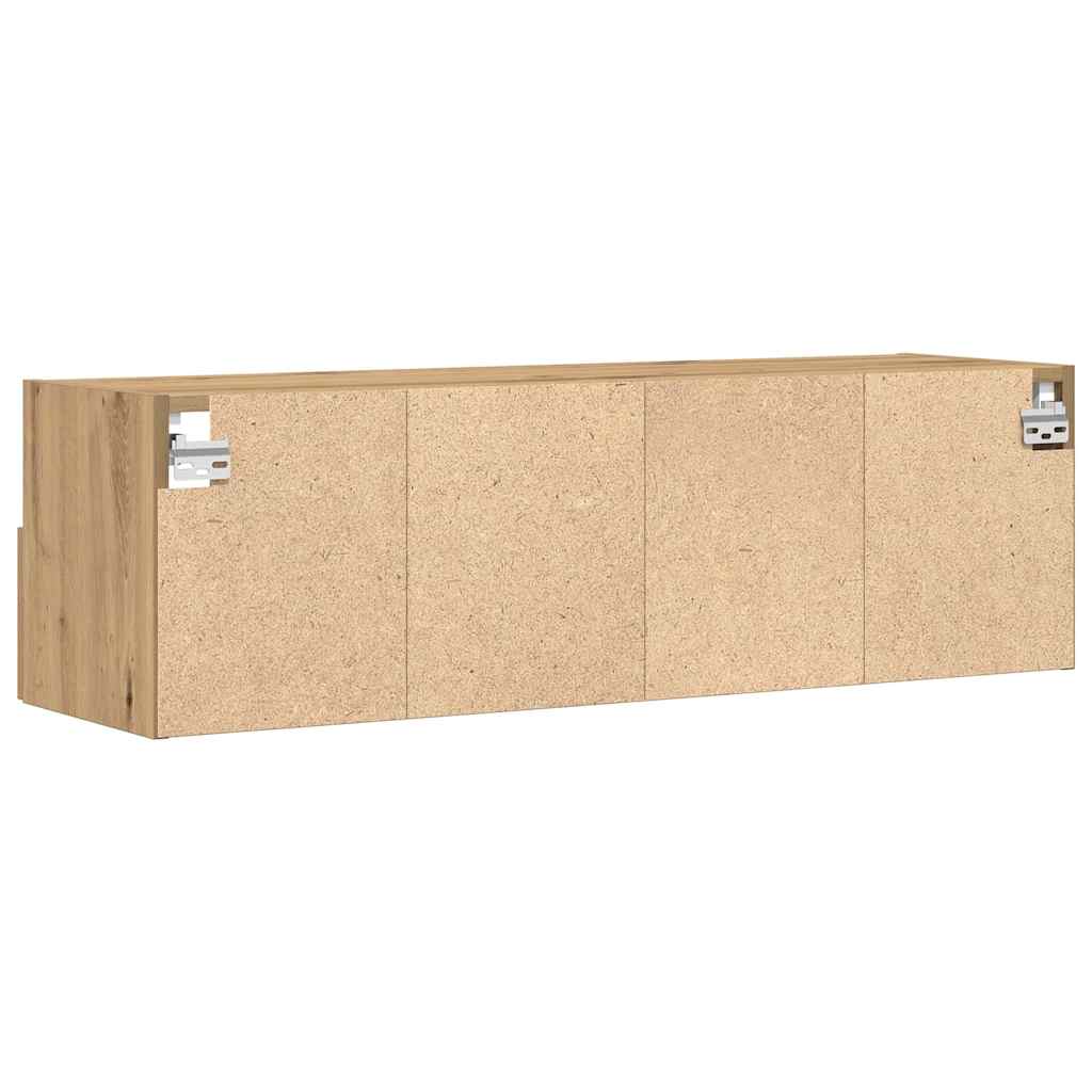 TV-Wandschrank 2 pcs Artisan-Eiche 100 x 30 x 30 cm