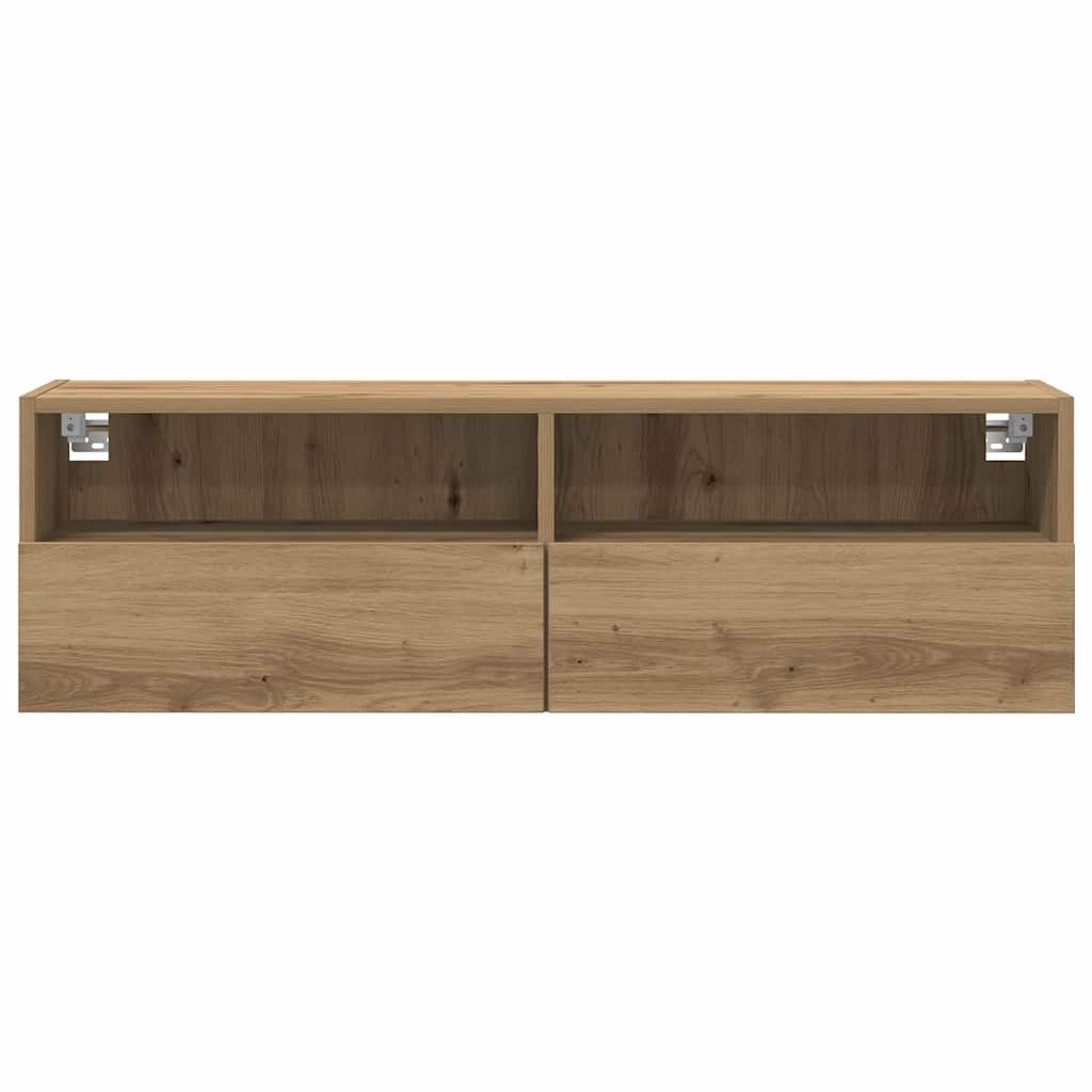 TV-Wandschrank 2 pcs Artisan-Eiche 100 x 30 x 30 cm