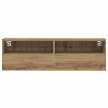 TV-Wandschrank 2 pcs Artisan-Eiche 100 x 30 x 30 cm