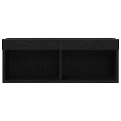 vidaXL TV-Schrankset 2 pcs Schwarz Eichen-Optik 80 x 30 x 30 cm