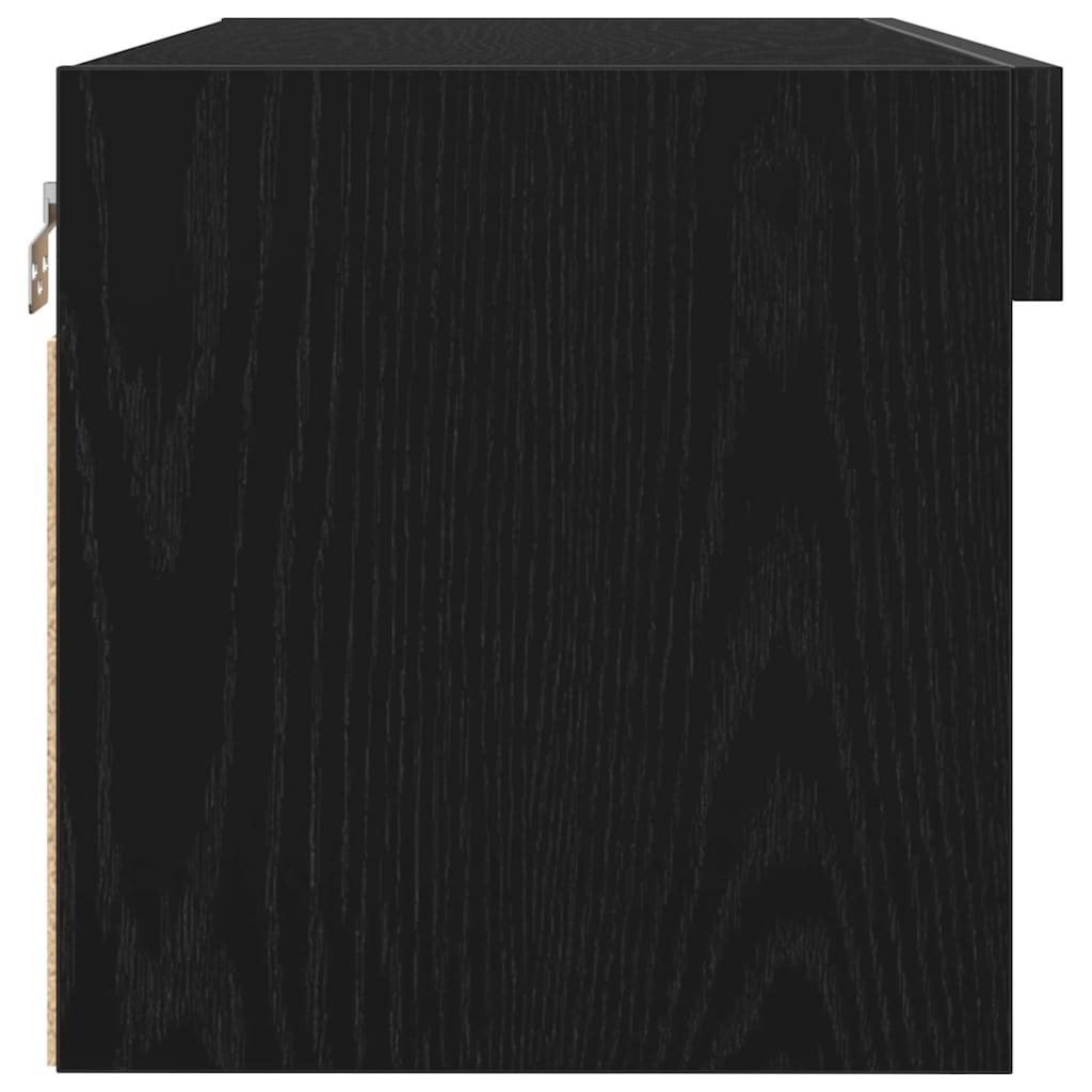 vidaXL TV-Schrankset 2 pcs Schwarz Eichen-Optik 80 x 30 x 30 cm