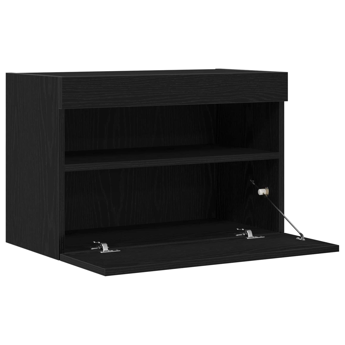 vidaXL TV-Wandschrank Schwarz Eichen-Optik 60 x 30 x 40 cm