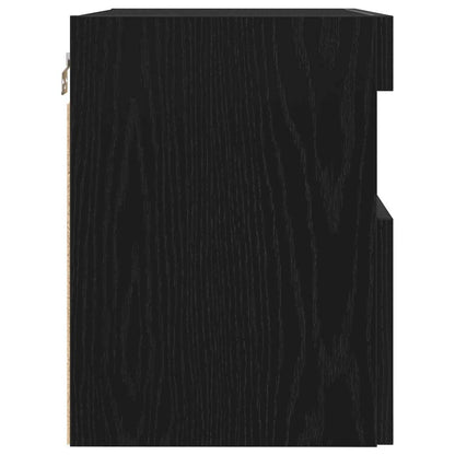 vidaXL TV-Wandschrank Schwarz Eichen-Optik 60 x 30 x 40 cm