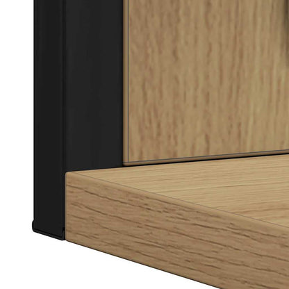 vidaXL Spiegel Artisan-Eiche 50 x 12 x 60 cm Glas und engineered Holz