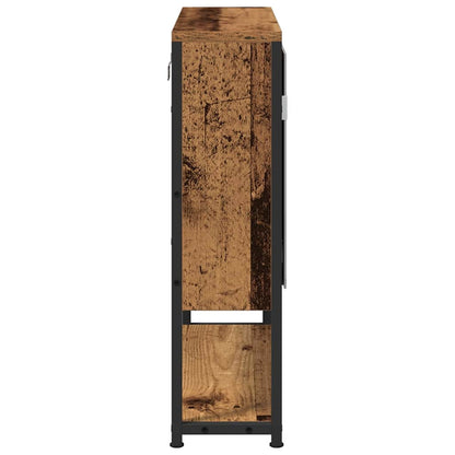 vidaXL Spiegelschrank mit Regal Altholz 60 x 16 x 60 cm Holzwerkstoff