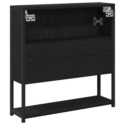 vidaXL Spiegelschrank mit Regal Schwarz Eichen-Optik 60 x 16 x 60 cm