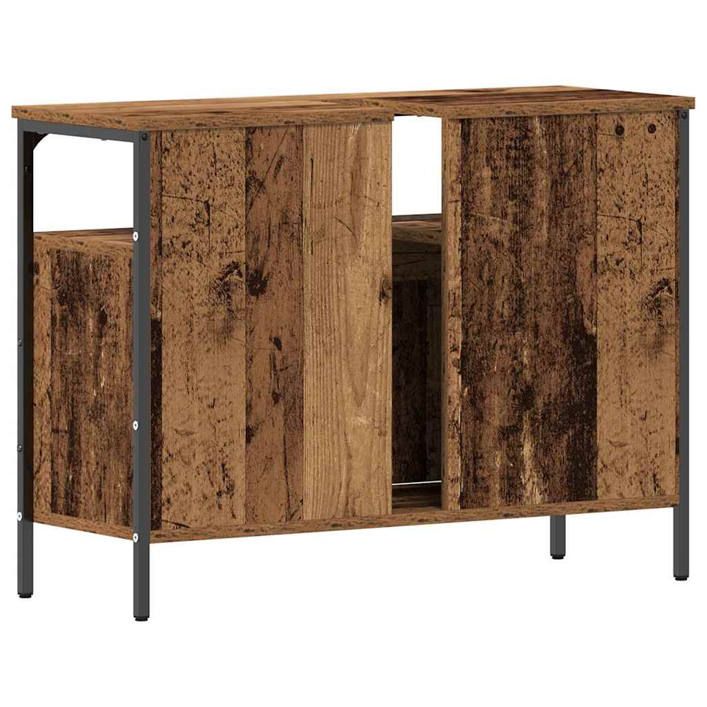 vidaXL Waschbeckenschrank Altholz 80 x 30 x 60 cm Holzwerkstoff