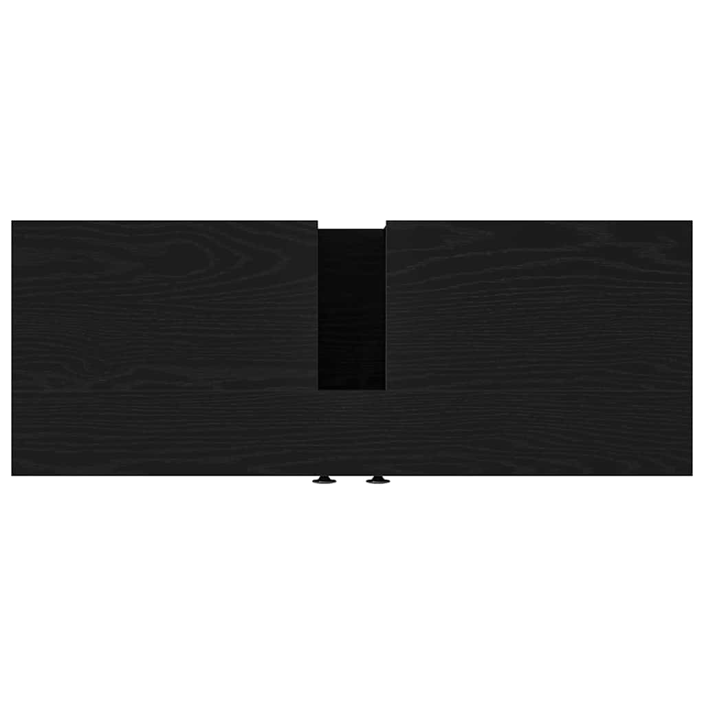 vidaXL Waschbeckenschrank mit Tür Schwarz Eichen-Optik 80 x 30 x 60 cm