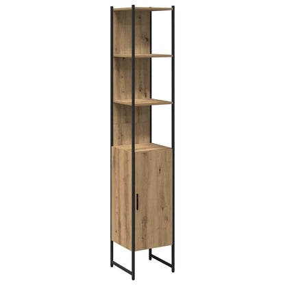 Badezimmerschrank mit Regal Artisan-Eiche 33 x 33 x 185,5 cm