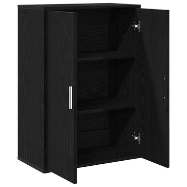 vidaXL Sideboard Schwarz Eichen-Optik 60 x 31 x 84 cm Holzwerkstoff