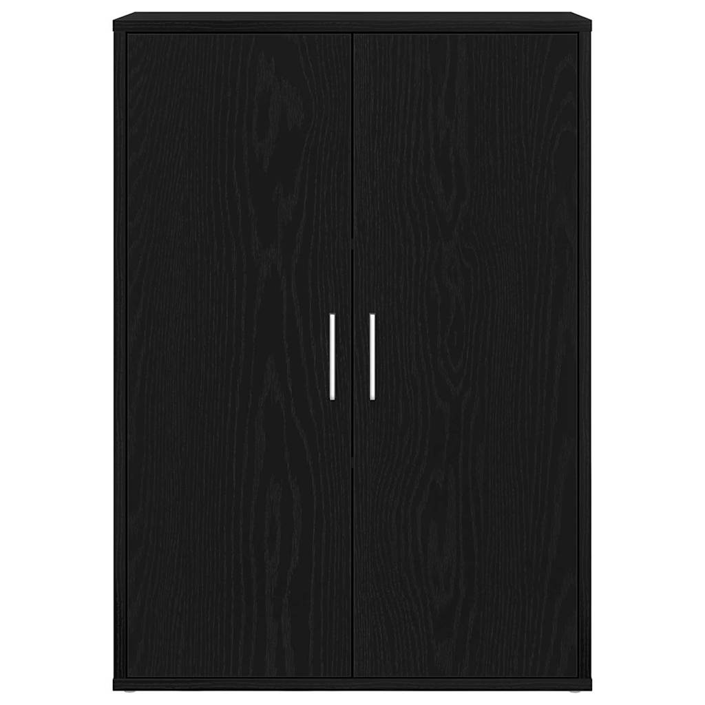 Sideboard Schwarz Eichen-Optik 60 x 31 x 84 cm Holzwerkstoff