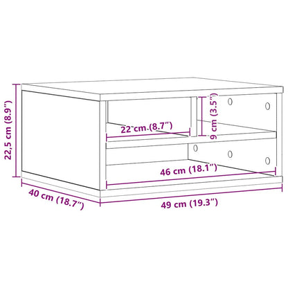 Druckerständer Artisan-Eiche 49 x 40 x 22.5 cm Holzwerkstoff