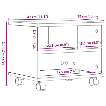 Druckerständer Artisan-Eiche 41 x 32 x 34,5 cm Holzwerkstoff